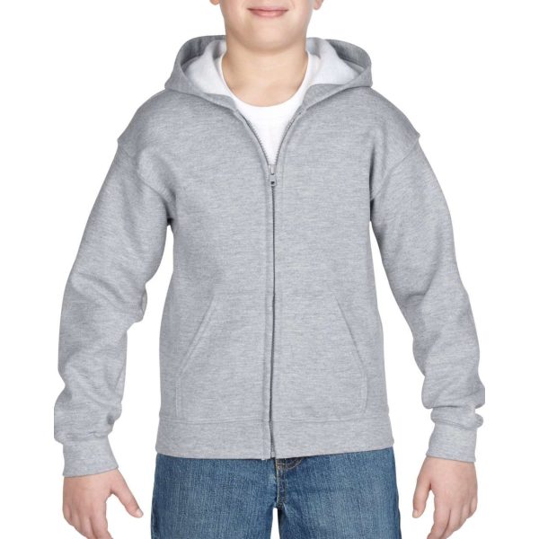 HEAVY BLEND™ majica dugih rukava s kapuljačom i patent zatvaračem, za mlade