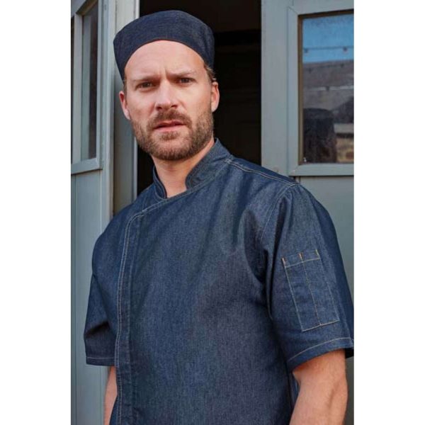 Kuharska košulja kratkih rukava sa zip zatvaračem