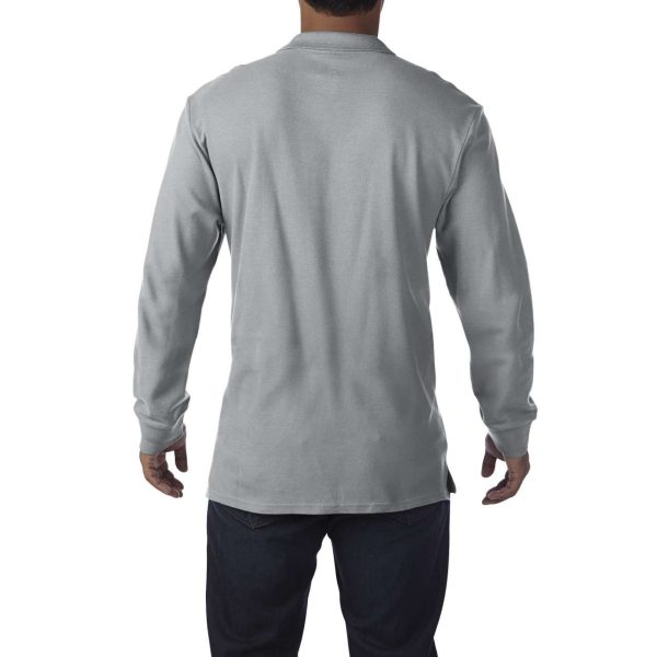PREMIUM COTTON® polo majica dugih rukava s duplim pique tkanjem, za odrasle