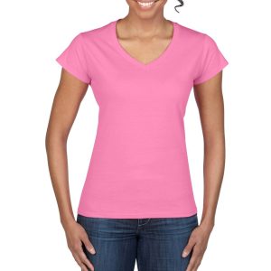 SOFTSTYLE® ženska polo  kratkih rukava s v-izrezom | Loonapark promotivni pokloni