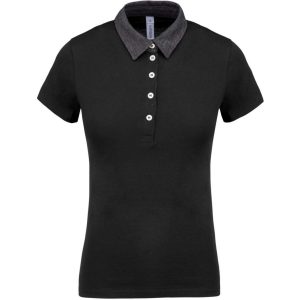 Ženska dvobojna polo majica kratkih rukava od makoa | Loonapark promotivni pokloni