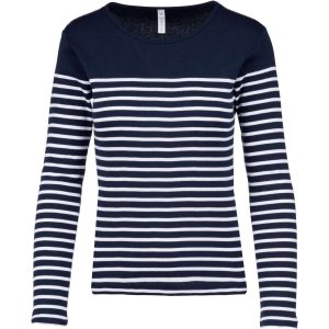 Ženska majica dugih rukava BRETON STRIPE TOP | Loonapark promotivni pokloni