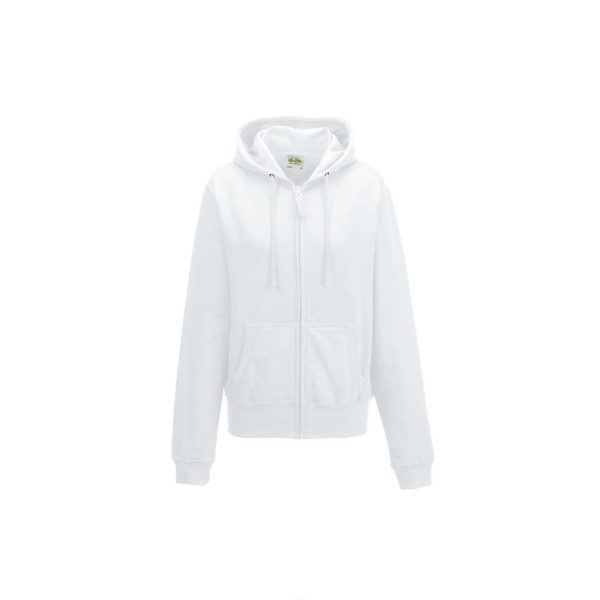 Ženska majica dugih rukava s kapuljačom, patent zatvaračem i dva džepa