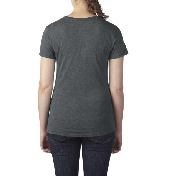 Ženska majica kratih rukava od tri vrste materijala