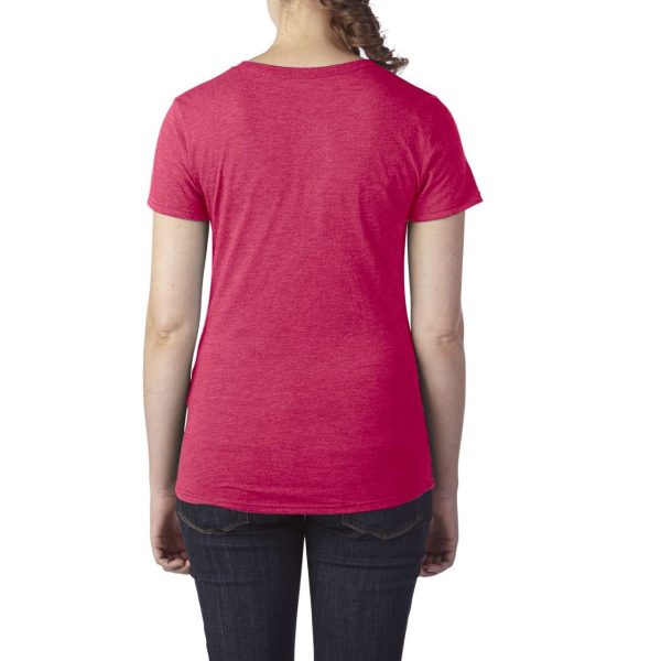 Ženska majica kratih rukava od tri vrste materijala