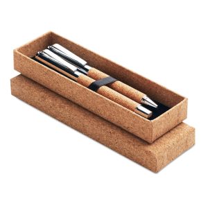 Poslovni pisaći set s detaljima od pluta | Loonapark promotivni proizvodi