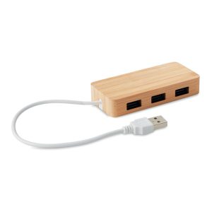 USB hub od bambusa  | Loonapark promotivni proizvodi