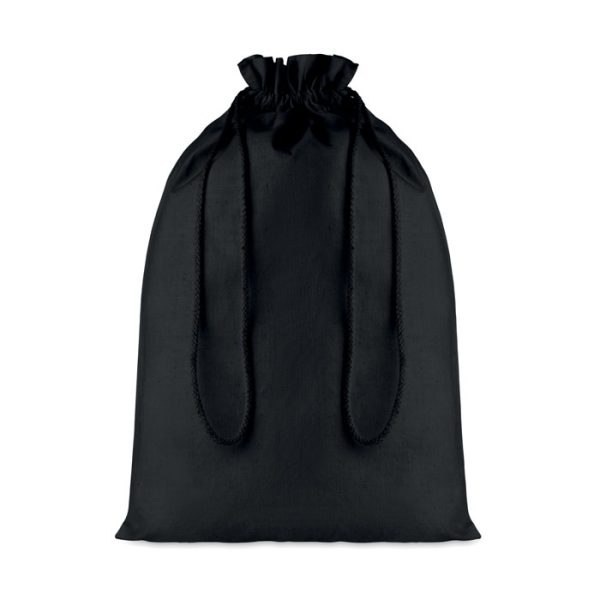 Velika crna poklon vrećica od pamuka TASKE LARGE