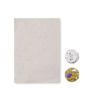 ASIDO A6 papirnati list za sjemenke divljih cvjetova Bijela loonapark promotivni proizvodi i poslovni pokloni