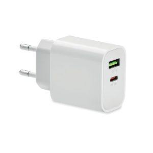 PORT 18W 2 Port USB punjač Bijela loonapark promotivni proizvodi i poslovni pokloni